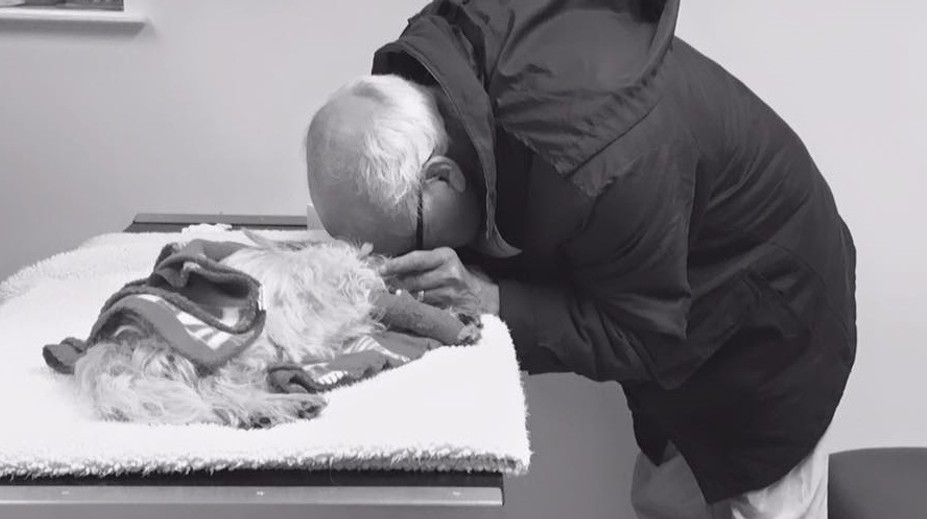 Snímka, ktorá trhá srdce. Muž sa musel rozlúčiť s jeho miláčikom