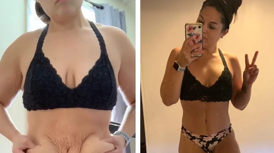 Z obéznej ženy osobná trénerka. Na fotografii spred dvoch rokov ju nik nespozná