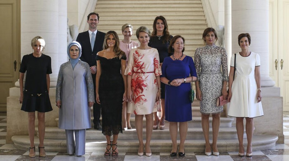 Na stretnutí prvých dám nechýbal ani manžel luxemburského lídra