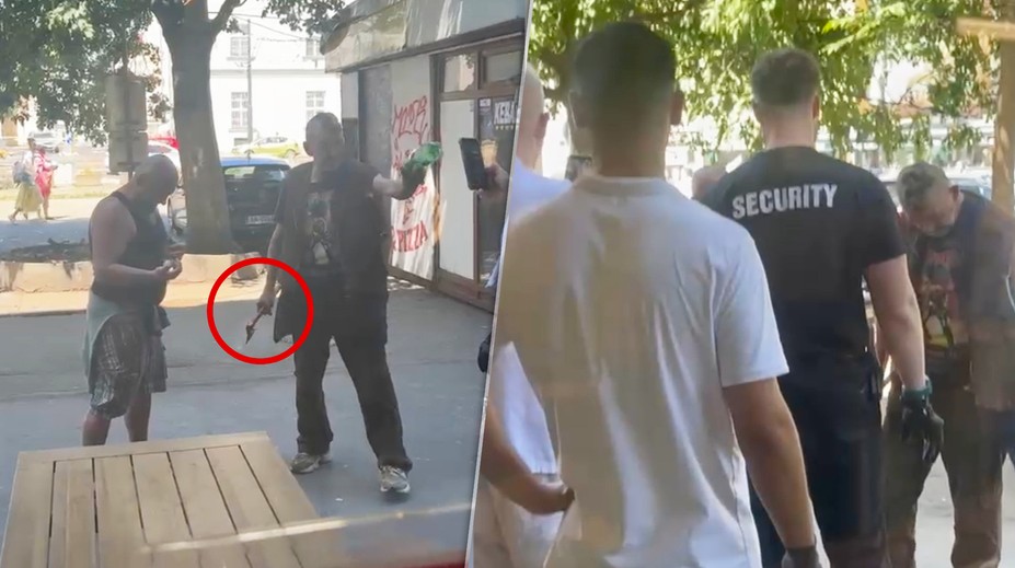 VIDEO: Muž so sekerou mal útočiť v centre Bratislavy