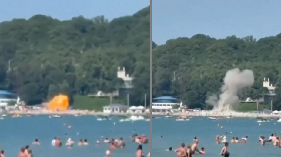 VIDEO: Dron dopadol priamo na pláž plnú ľudí. Po ukrajinskom útoku v ruskom letovisku hlásia štyri obete