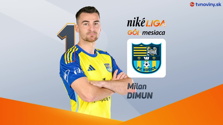 VIDEO: Famózna strela z diaľky mu vyniesla ocenenie. Strelcom najkrajšieho gólu v novemberi sa stal hráč Košíc