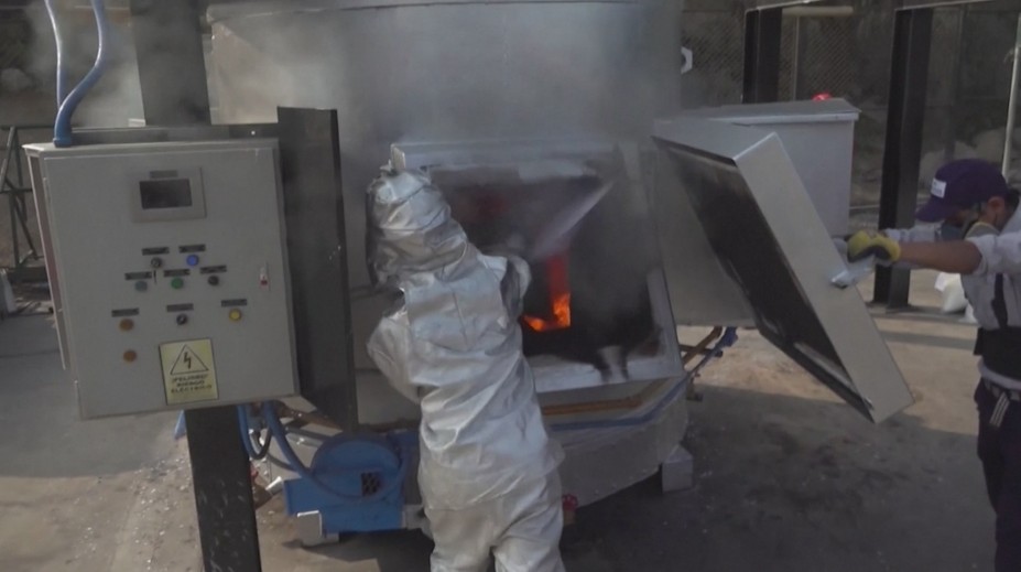 Rázny krok polície: Až 16 ton kokaínu spálili v peci