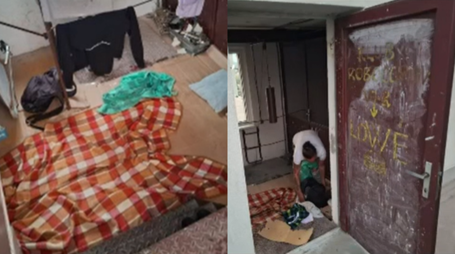 VIDEO: Zo strojovne výťahu v Ružomberku si spravila vlastný byt. Policajti ženu vypátrali za pár minút