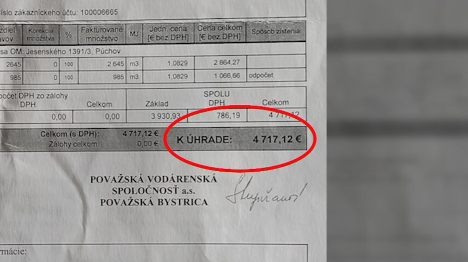 Ako zo zlého sna. Rodine z Púchova prišla obrovská faktúra za vodu, v dome pritom nikto nebýva