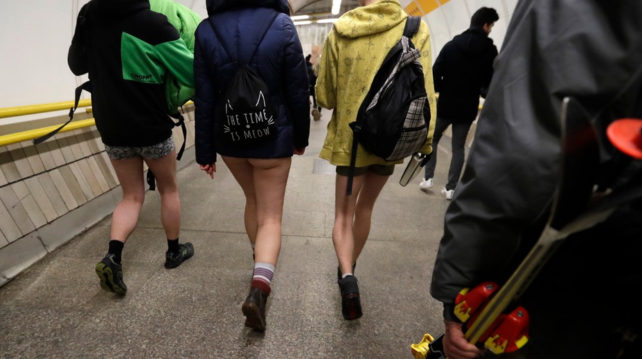 Takto vyzeral celosvetový Deň bez nohavíc v metre