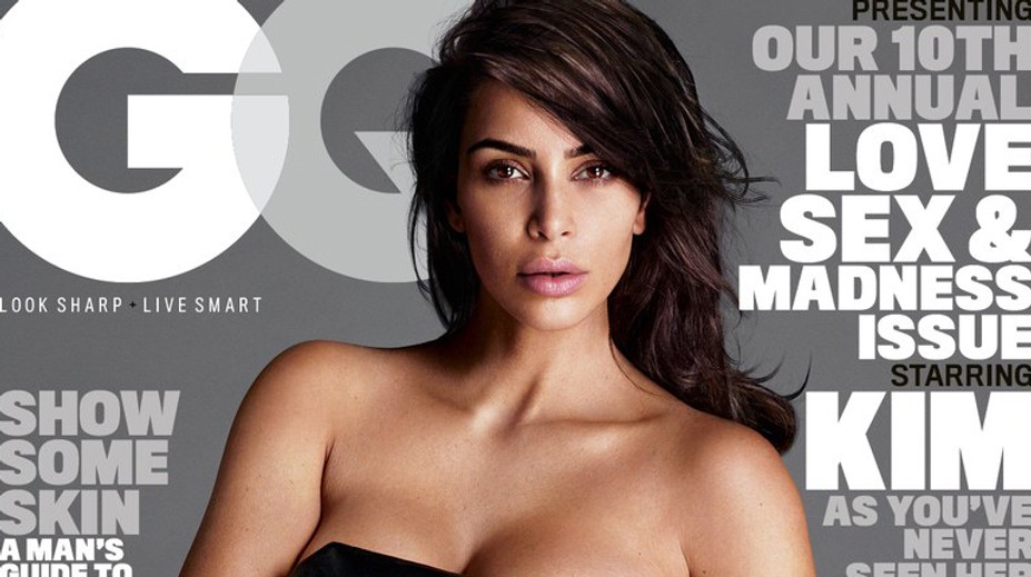 Krásne nahé telo po dvoch deťoch: Kim v pánskom magazíne