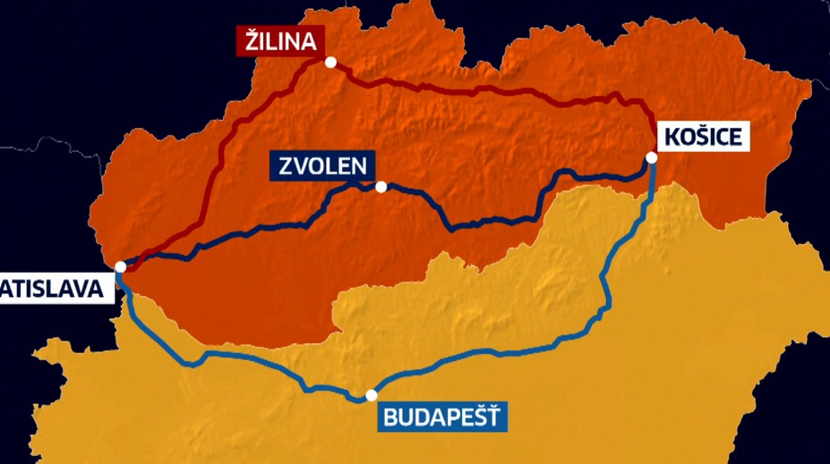 Naši redaktori otestujú, ktorá trasa z Bratislavy do Košíc je najrýchlejšia