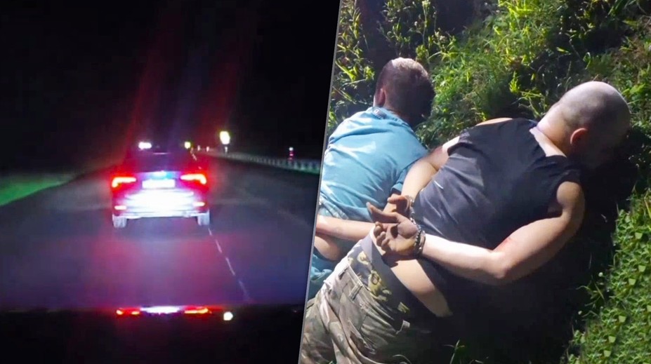 VIDEO: Brutálna policajná naháňačka v Ružomberku. Unikajúce auto zastavili až kríky