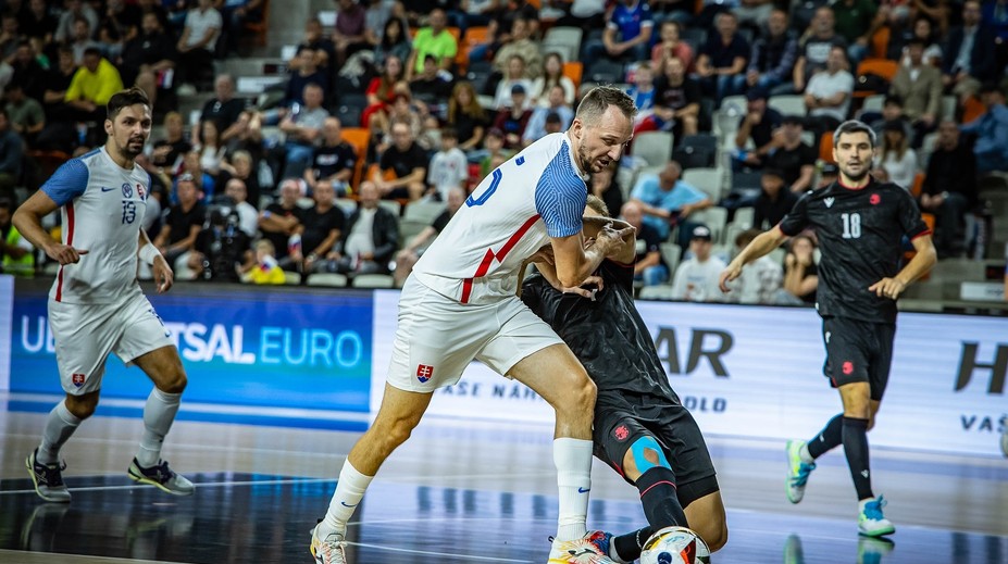 Slovenskí futsalisti zdolali Gruzínsko, no na postup na ME to nestačilo. Predĺženie nebolo ďaleko