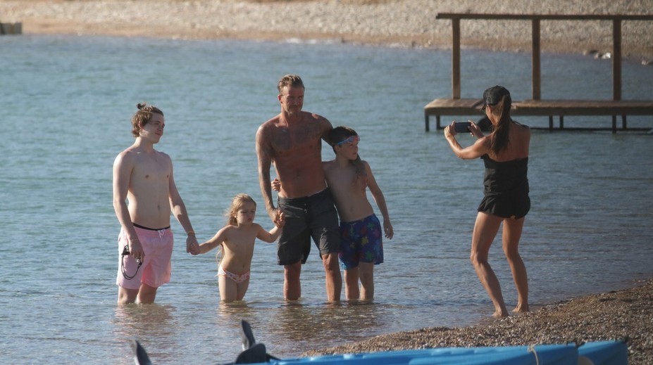 Beckhamovci na dovolenke. Na tomto mieste v Európe ich môžete stretnúť