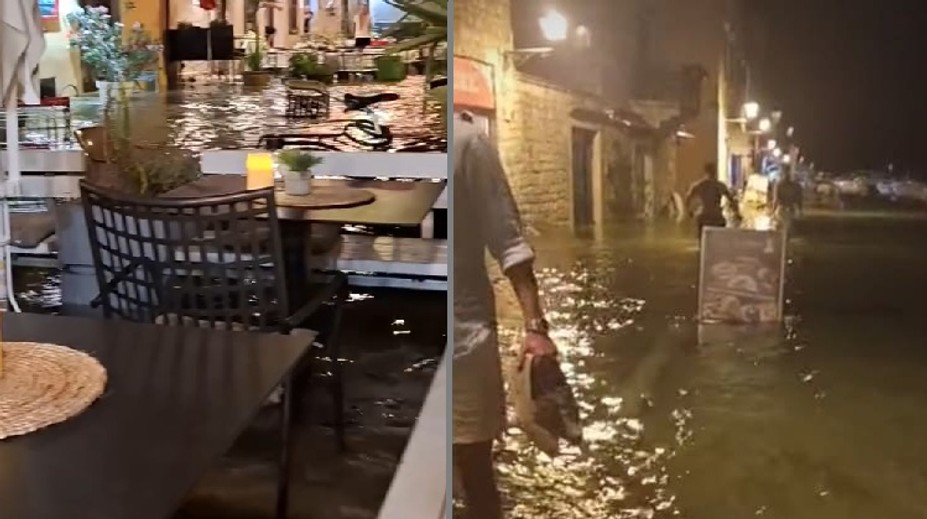VIDEO: Chorvátske pobrežie zasiahlo meteocunami. Morská voda sa valila centrom mesta, turisti panikárili