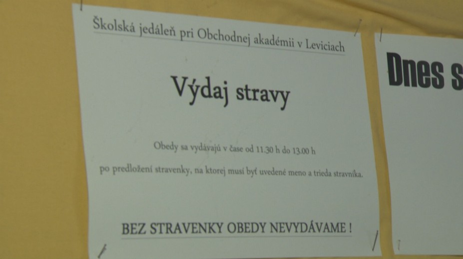 Študenti v Leviciach zostali bez jedálne. Škola prišla s provizórnym riešením