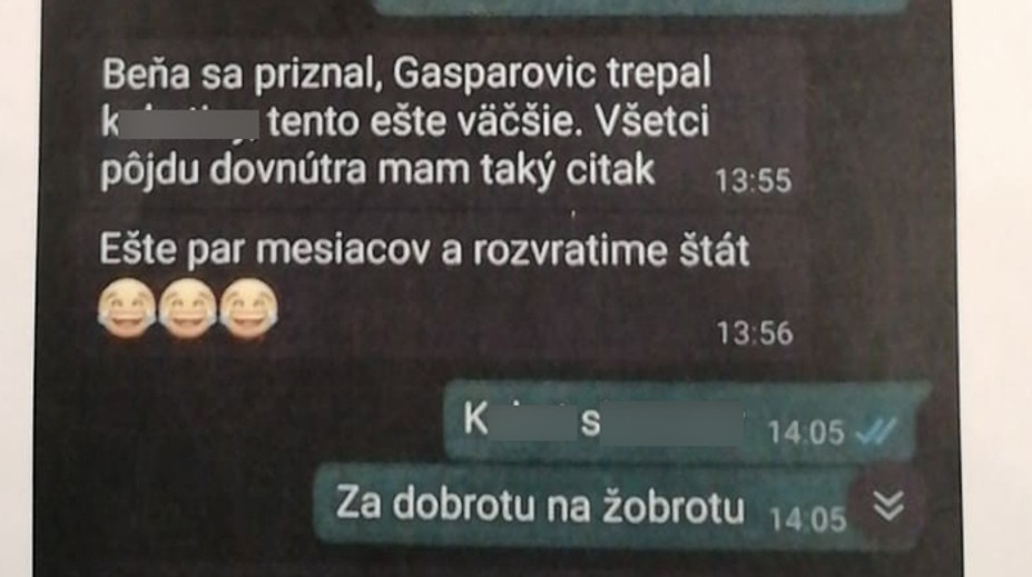 Správa policajta z NAKA: Ešte pár mesiacov a rozvrátime štát, píše kolegovi