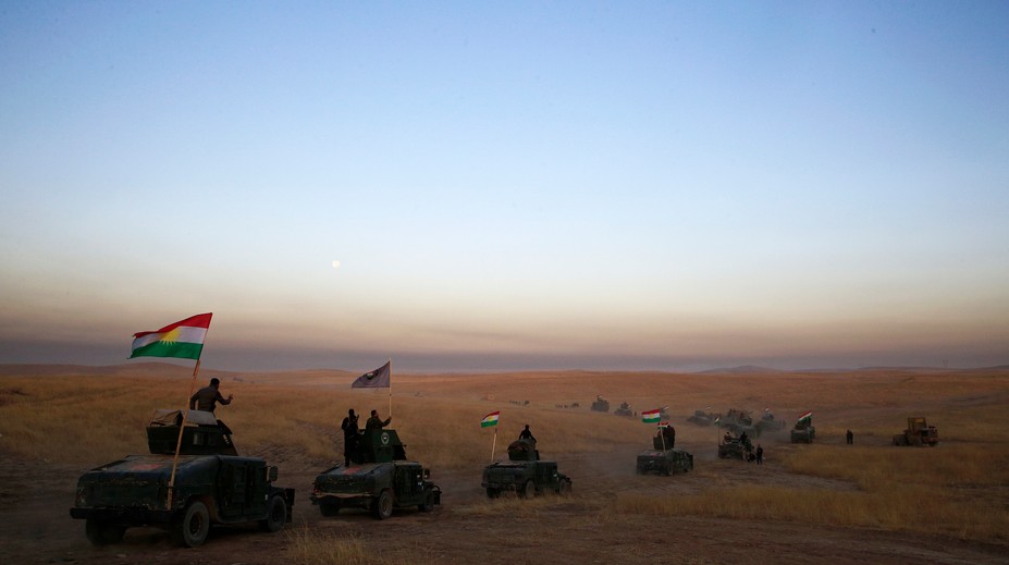 Iracké sily avizujú pokrok v bitke o Mósul, Kurdi zastavili svoj postup