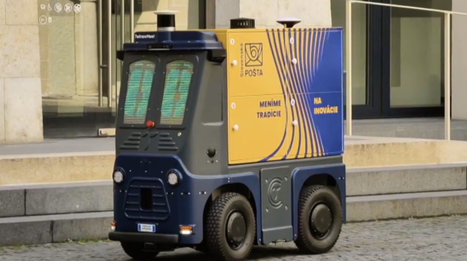 Zásielky chodia bez poštárov. Slovenská pošta v centre Bratislavy testuje doručovanie autonómnym vozidlom