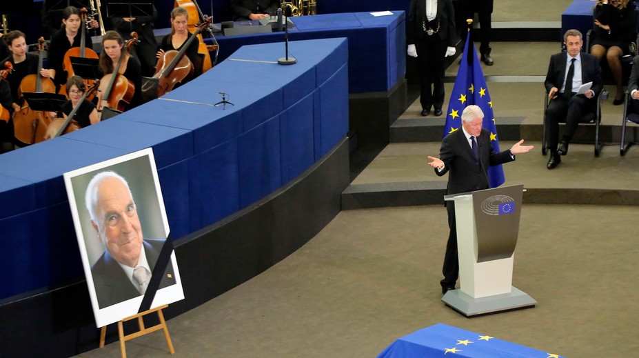 Svetoví lídri sa rozlúčili so zosnulým nemeckým exkancelárom Helmutom Kohlom