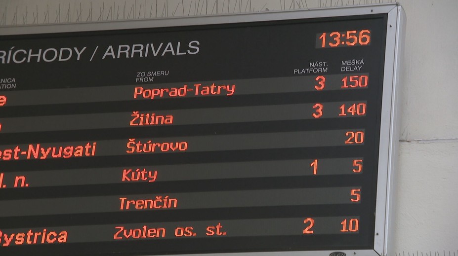 Viachodinové meškania, zrušené spoje a chaos na staniciach. Počasie ochromilo železnice
