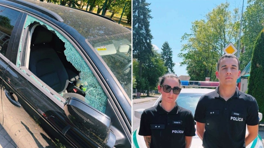 Dieťa ostalo zamknuté v aute. Rýchly zásah polície mu zachránil život