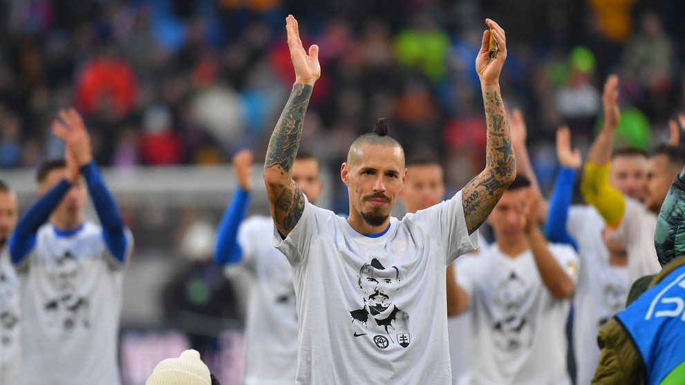 Marek Hamšík sa s reprezentáciou rozlúčil v prípravnom zápase s Čile.