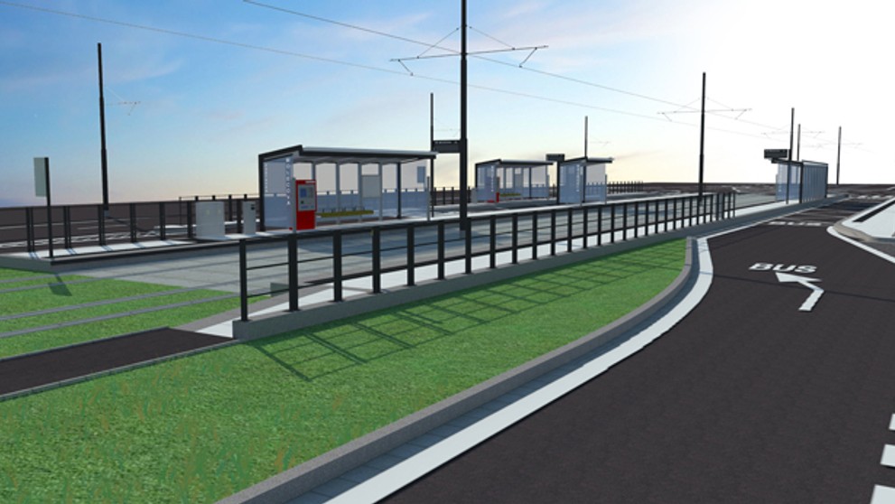 Rekonštrukcia električkovej trate v Dúbravke.