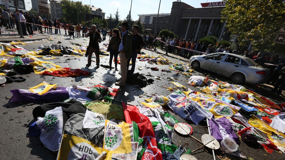 Teroristický útok v Ankare.