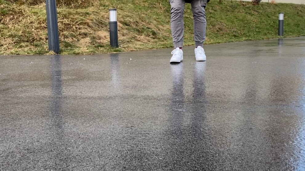 Poľadovica v Bratislave.