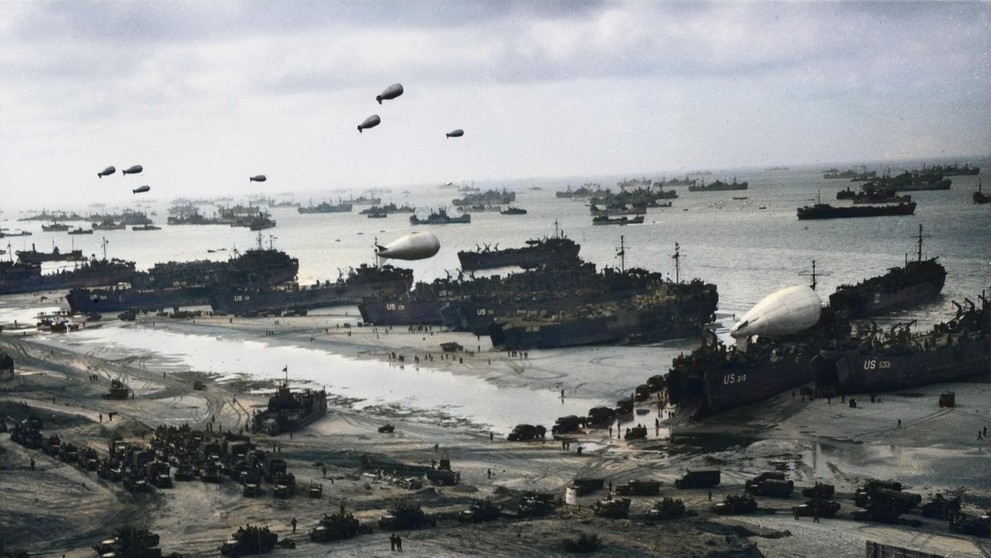 Spojenci po vylodení na Cherbourgskom polostrove