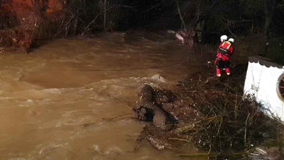 Havarovaný autobus pri Malante.