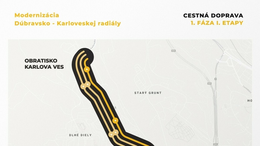 Modernizácia Dúbravsko-karloveskej radiály.