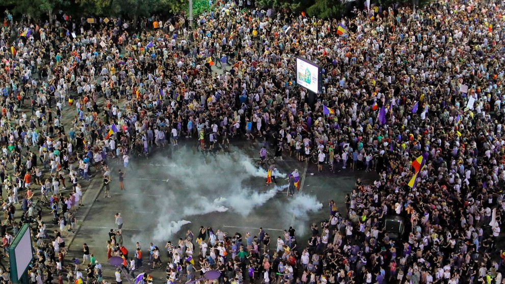 Protesty v Rumunsku