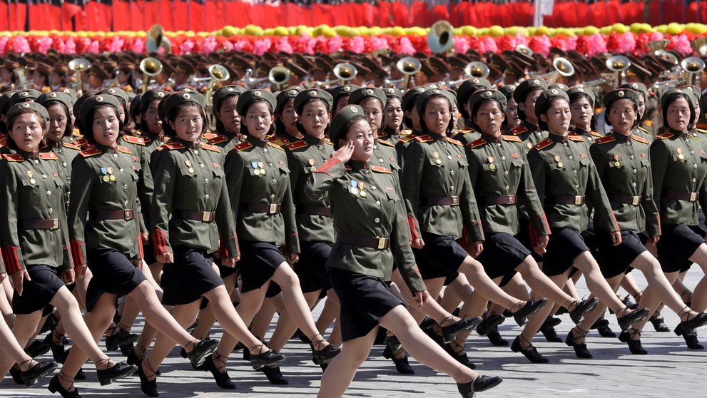 Vojenská prehliadka v KĽDR.