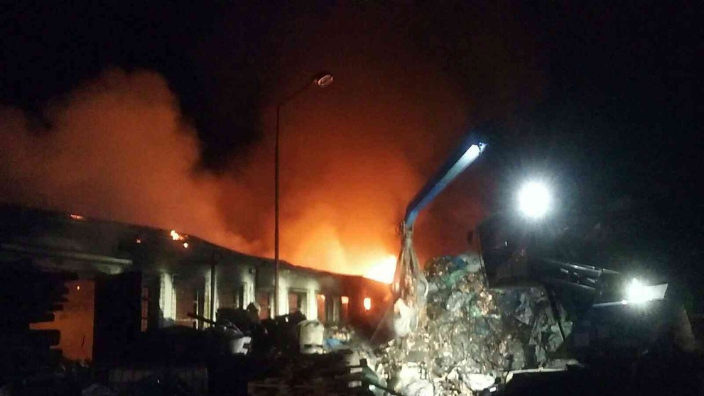 Požiar v Hornom Hričove.