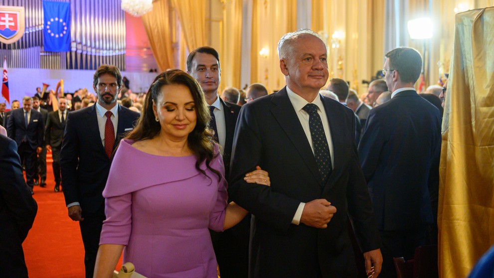 Bývalý prezident SR Andrej Kiska s manželkou.
