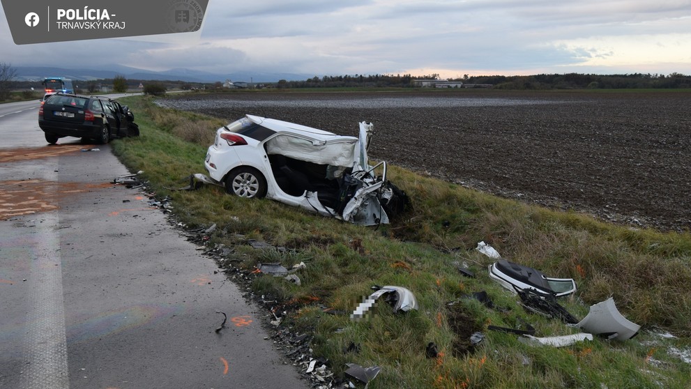 Nehoda na ceste medzi Senicou a obcou Jablonica