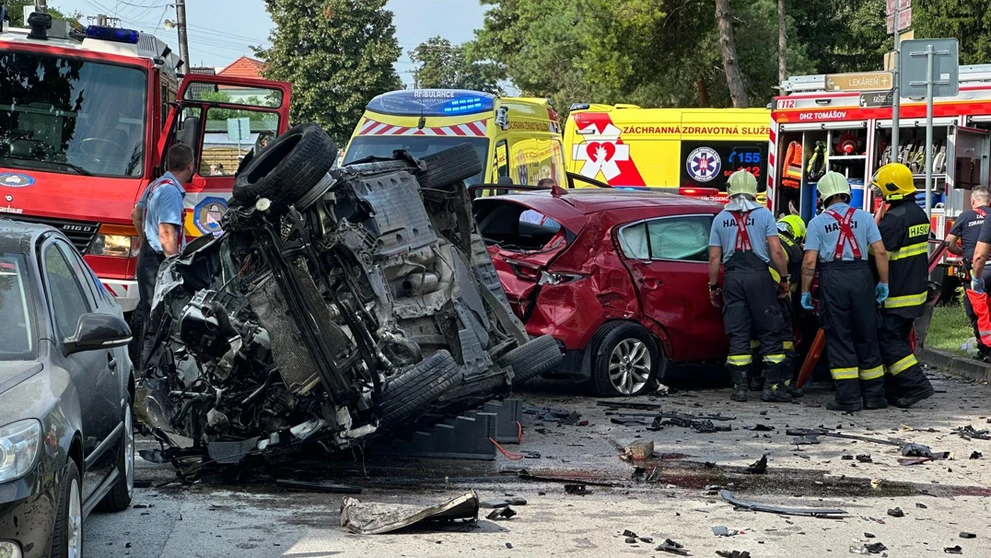 Policajná naháňačka v Tomášove.