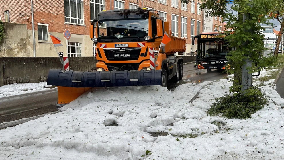 Krupobitie v Nemecku.