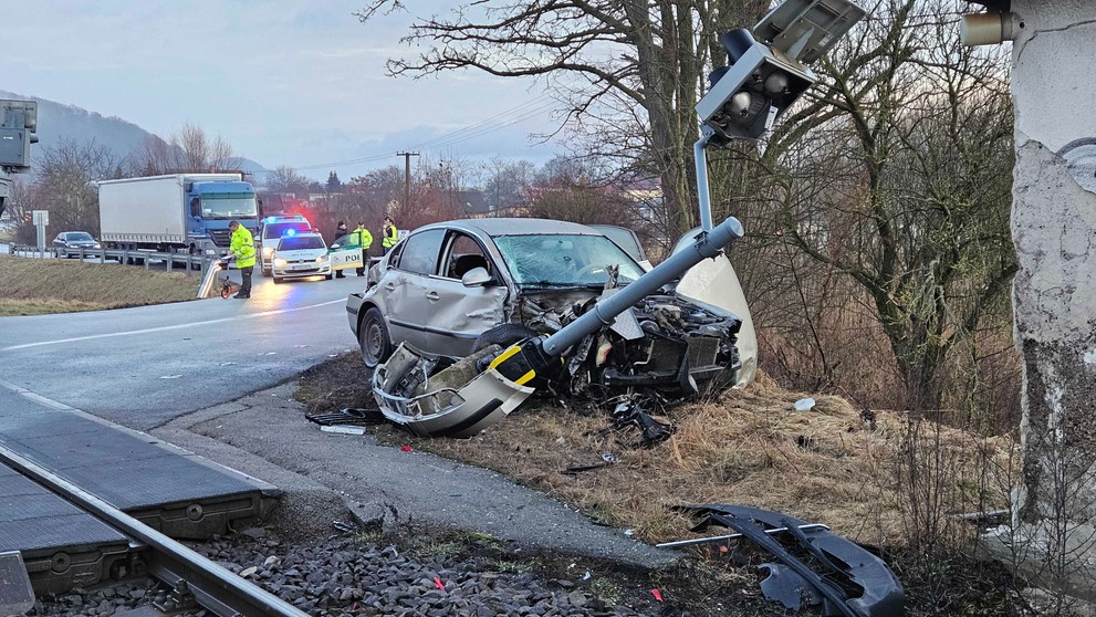 Nehoda v Haniske pri Prešove.