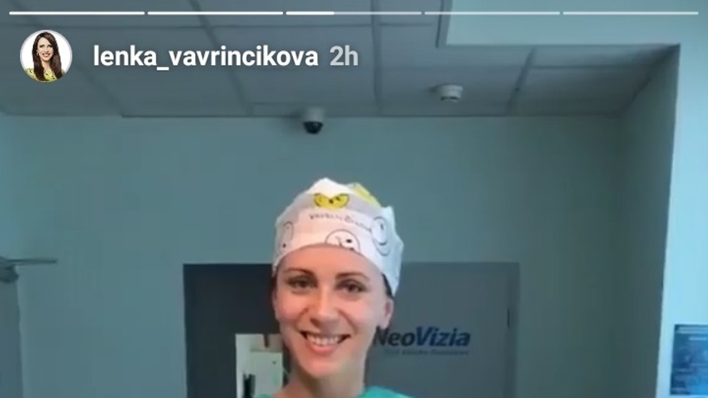 Lenka Vavrinčíková pred operáciou očí
