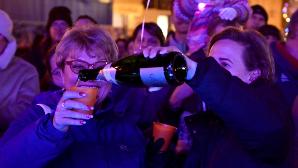 Oslavy Nového roka v Košiciach.