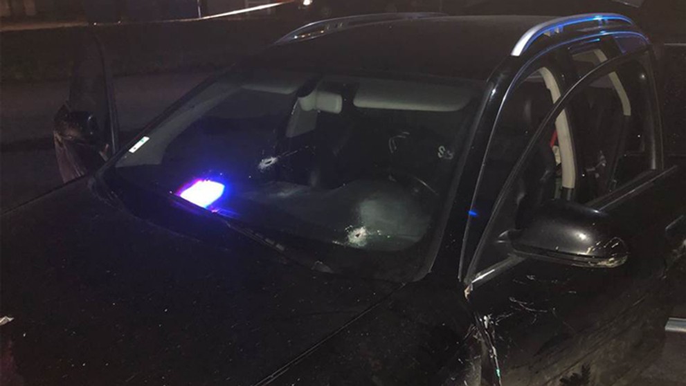 Rozstrieľané auto údajného šéfa bankomatovej mafie Jana Golisa (†42).