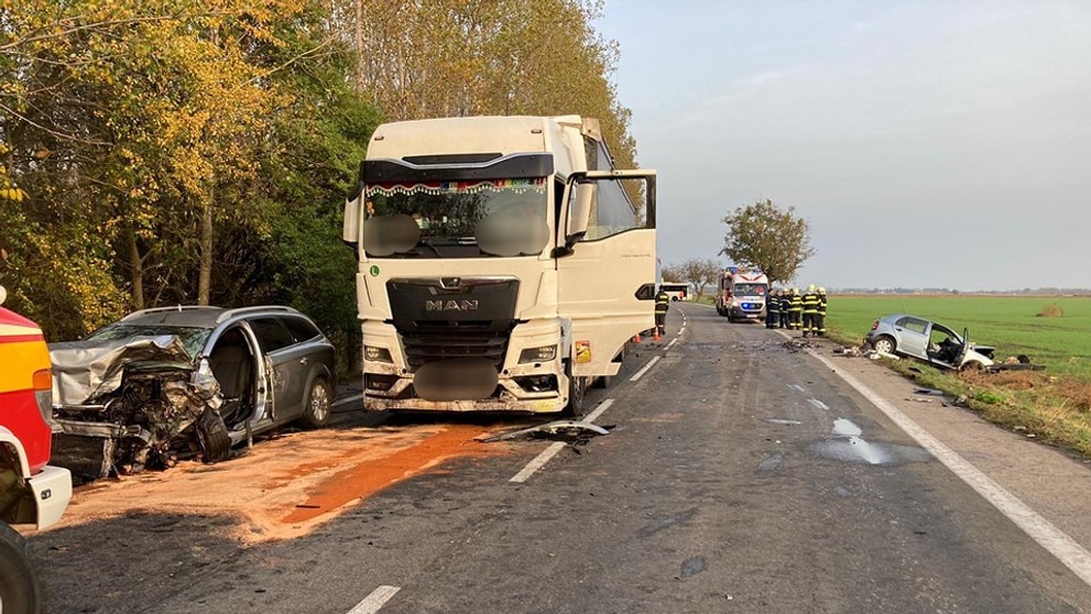 Nehoda pri obci Dolný Štál.