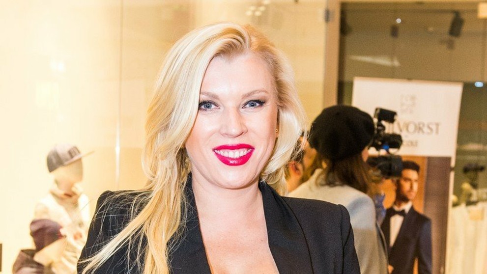 Silvia Kucherenko na premiére filmu 50 odtieňov slobody