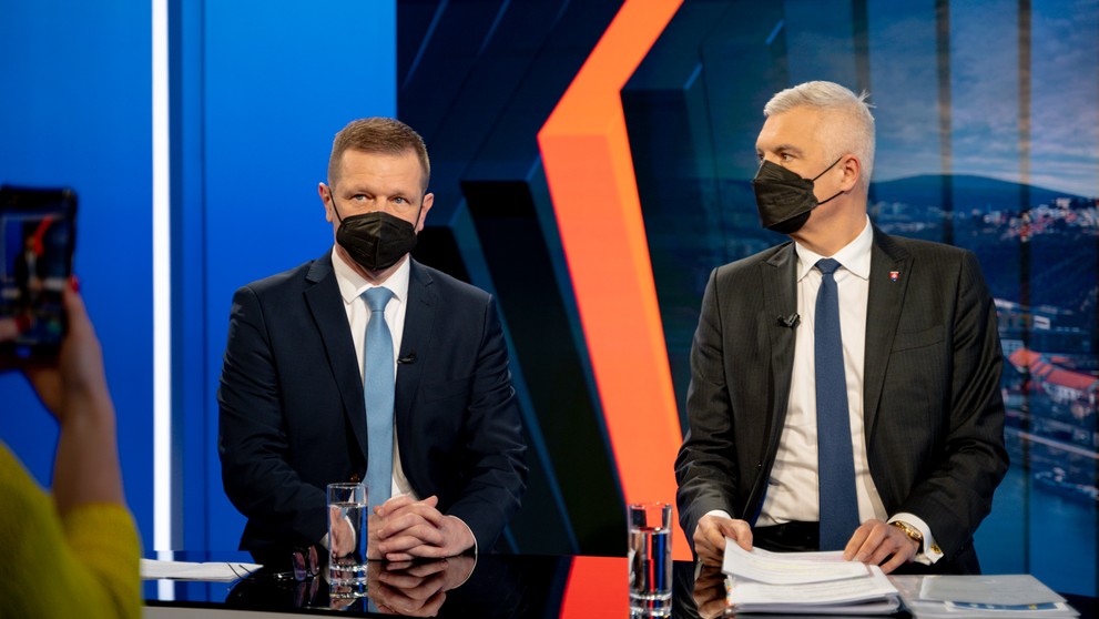 Peter Kmec a Ivan Korčok v Na telo.