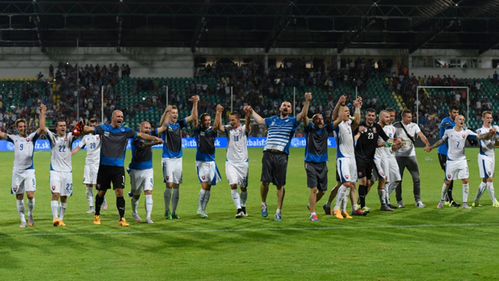 Ďakovačka fanúšikom po výhra Kozákovcov nad Macedónskom v kvalifikácii ME 2016.
