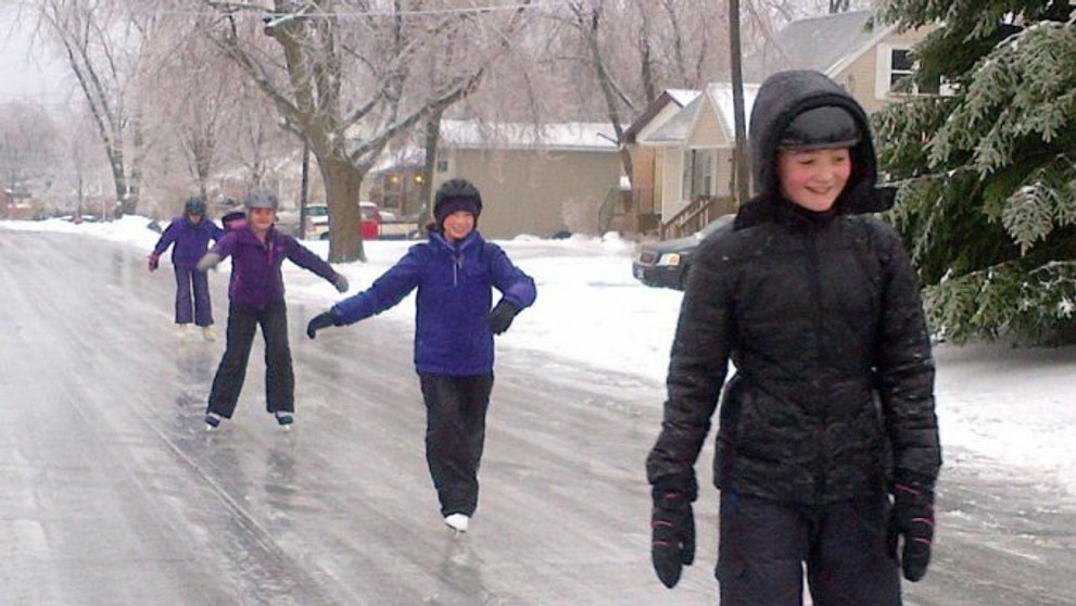 Ľadová búrka v Kanade