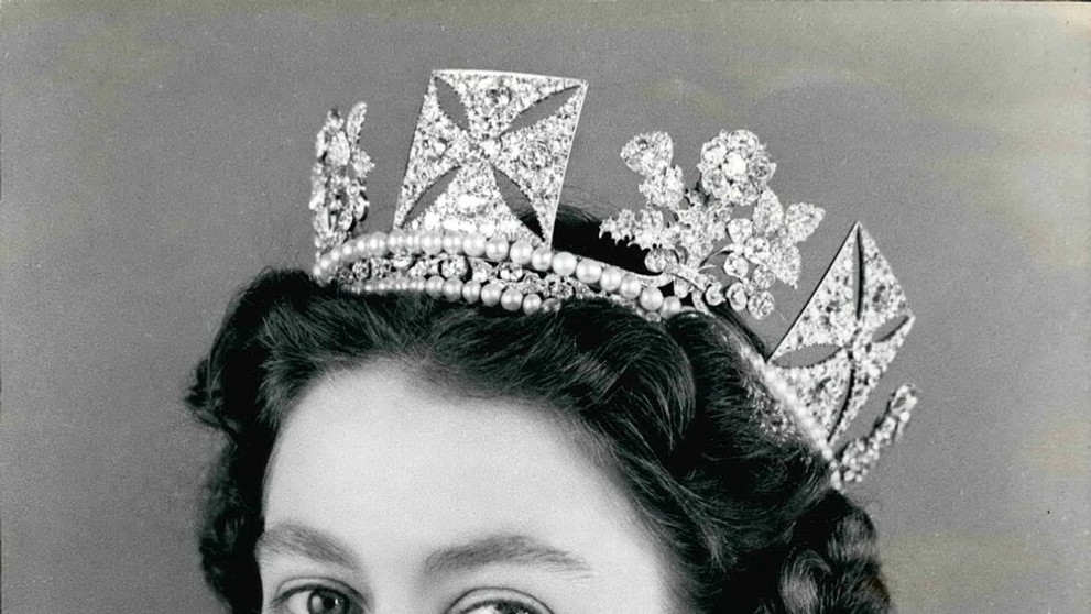 Kráľovná Alžbeta II. v roku 1957