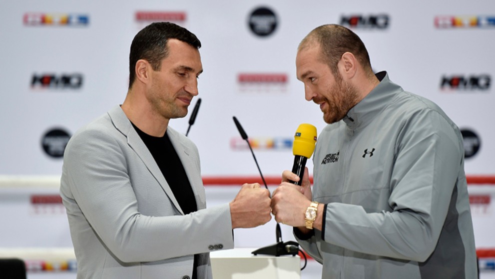 Vladimír Kličko a Tyson Fury.