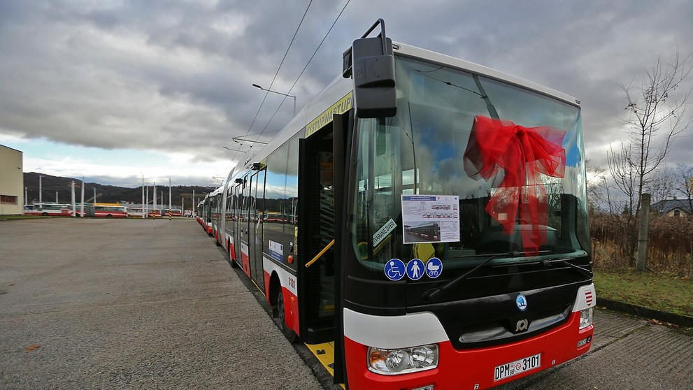 Nové trolejbusy. 