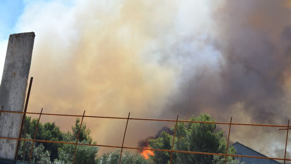 Požiar v chorvátskej Brodarici